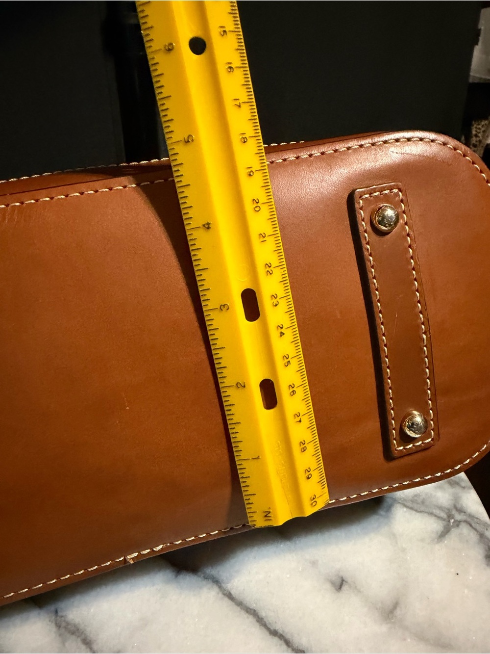 Dooney & Bourke Black Satchel with Brown Trim - Picture 8 of 8
